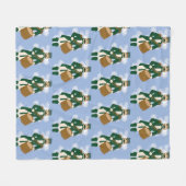 Nutcracker Frosted BlueFleece Blanket フリースブランケット (正面(横))