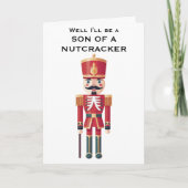 Nutcracker Fun Christmas Holiday Greeting Card カード (正面)