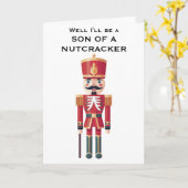 Nutcracker Fun Christmas Holiday Greeting Card カード (黄色い花)