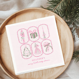 Nutcracker Girl A Merry Little Baby Shower スタンダードカクテルナプキン