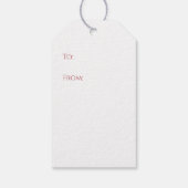 Nutcracker King Red Uniform Watercolor ギフトタグ (裏面)