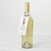 Nutcracker Making Spirits Bright Christmas Gift ボトルネックタグ (アングル)