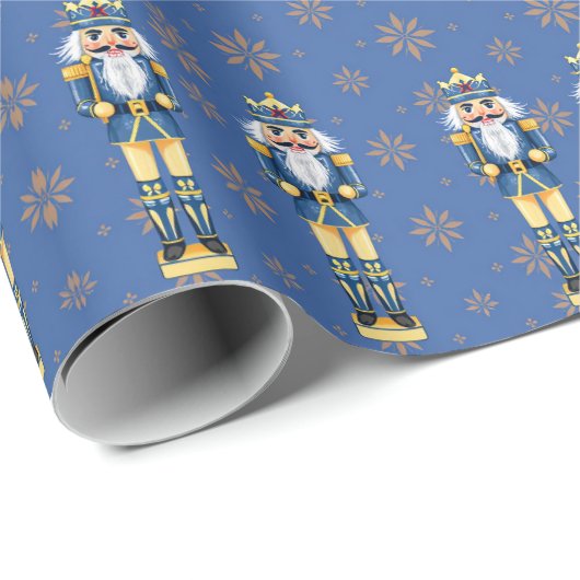Nutcracker Men Blue and Gold Traditional ラッピングペーパー (ロールコーナー)
