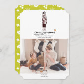 Nutcracker Merry Christmas Holiday Photo Card シーズンカード (正面/裏面)