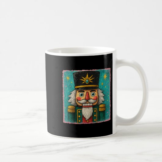 Nutcracker Merry Christmas Men Women Kids Painting コーヒーマグカップ (右)