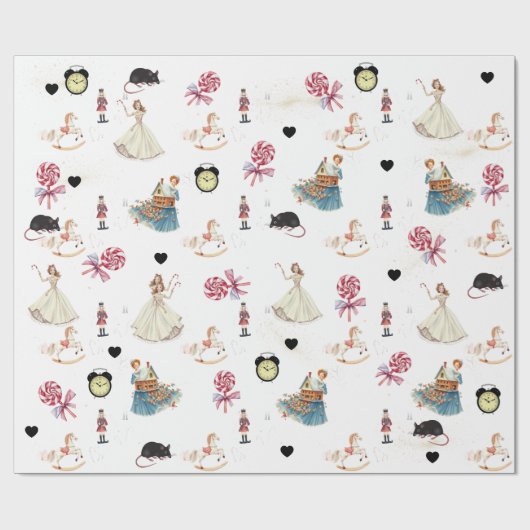 Nutcracker Mother Ginger Sweets Wrapping Paper ラッピングペーパー (フラット)
