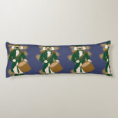 Nutcracker Navy Blue Dark Academia Long Cushion ボディピロー (裏面)