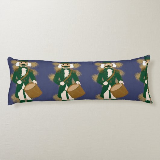 Nutcracker Navy Blue Dark Academia Long Cushion ボディピロー (裏面)