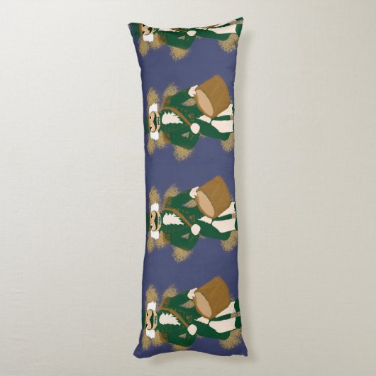 Nutcracker Navy Blue Dark Academia Long Cushion ボディピロー (裏面 (縦))