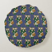 Nutcracker Navy Blue Round Cushion ラウンドクッション (裏面)