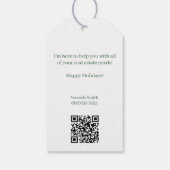 Nutcracker Nuts About Your Referrals Christmas ギフトタグ (裏面)