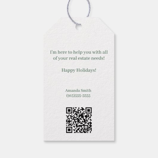 Nutcracker Nuts About Your Referrals Christmas ギフトタグ (裏面)