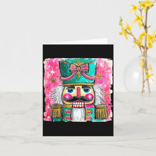 Nutcracker Nuts Xmas Pajamas Holiday Christmas Wat カード (黄色い花)