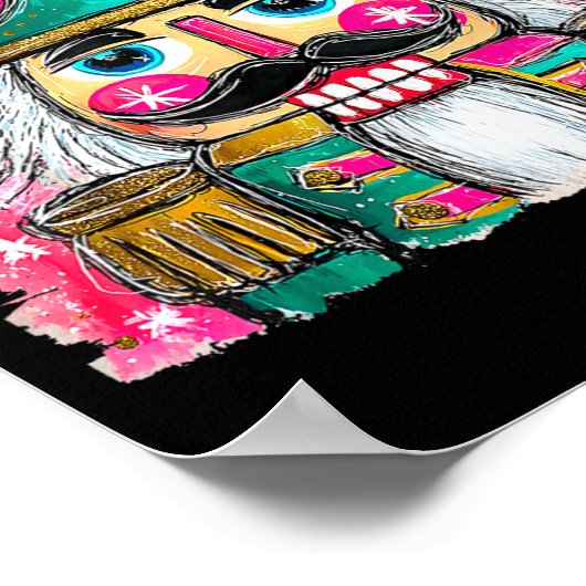 Nutcracker Nuts Xmas Pajamas Holiday Christmas Wat ポスター (角)