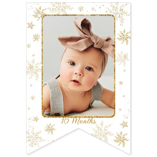 Nutcracker Onederland 1st Birthday Photo Milestone バンティングフラッグ (第12の旗)