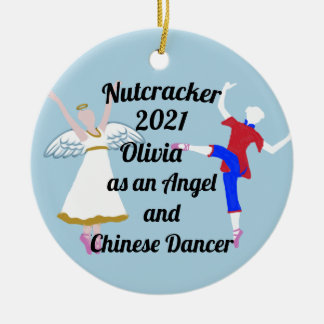 Nutcracker Ornament - Angel and Chinese セラミックオーナメント