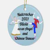 Nutcracker Ornament - Angel and Chinese セラミックオーナメント (左)