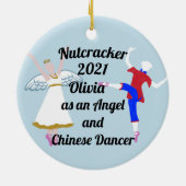 Nutcracker Ornament - Angel and Chinese セラミックオーナメント (裏面)
