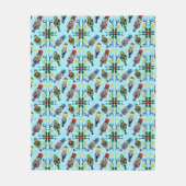 Nutcracker Pattern Blanket フリースブランケット (正面)
