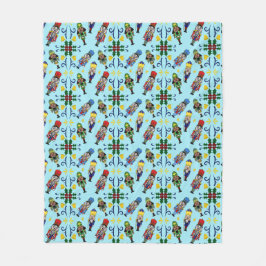 Nutcracker Pattern Blanket フリースブランケット