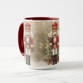 Nutcracker Personalized Merry Christmas Coffee Mug マグカップ (正面左)