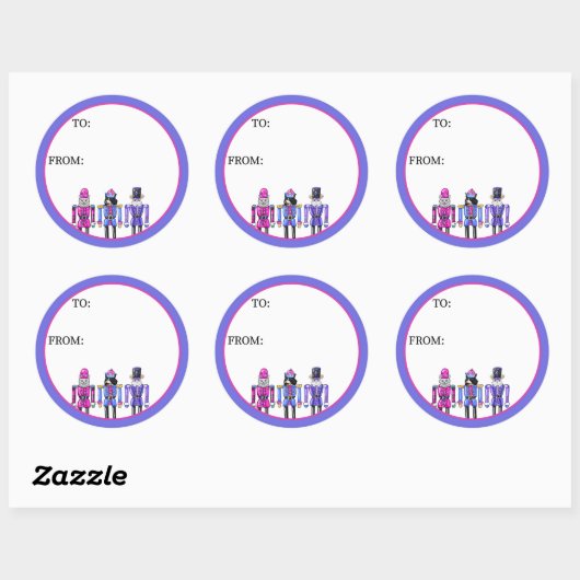 Nutcracker Pets  ラウンドシール (シート)