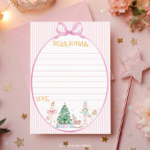 Nutcracker Pink Bow Birthday Time Capsule Card サンキューカード