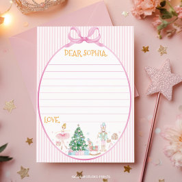 Nutcracker Pink Bow Birthday Time Capsule Card サンキューカード
