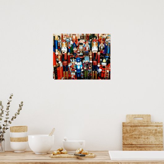 Nutcracker Poster Christmas Decor Holiday Cheer ポスター (キッチン)