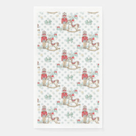 Nutcracker, rocking horse, Christmas tree