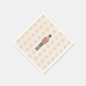 Nutcracker Snowflake Pattern Holiday Paper Napkin スタンダードカクテルナプキン (角)