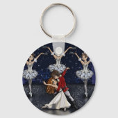 Nutcracker Snowflakes Keychain キーホルダー (正面)