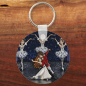 Nutcracker Snowflakes Keychain キーホルダー (正面)