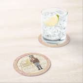 Nutcracker Soldier – 音楽の背景 ラウンドペーパーコースター (インサイチュ)