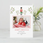 Nutcracker Soldier & holiday greenery写真 案内状 (スタンド正面)