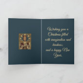 Nutcracker Soldiers Art Nouveau Vintage Style Chri カード (内部)