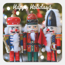 Nutcracker Soldiers Festive Christmas Red Green