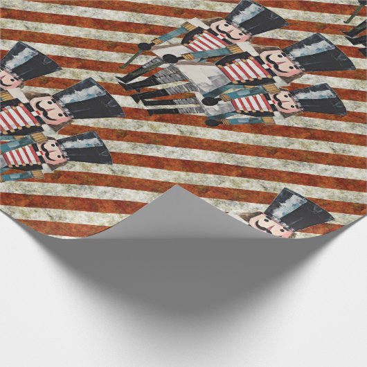 Nutcracker Soldiers Stripes  ラッピングペーパー (角)