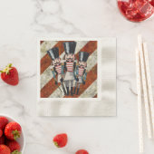 Nutcracker Soldiers Stripes 縁ありカクテルナプキン (インサイチュ)