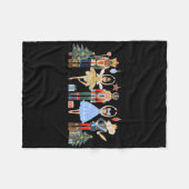 Nutcracker Squad Ballet Dance Matching Family Chri フリースブランケット (正面(横))