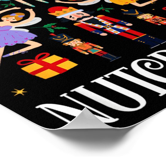 Nutcracker Sugar Fairy Plum Christmas - Nutcracker ポスター (角)