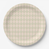 Nutcracker Sugar Plum Fairy Argyle Tableware ペーパープレート (正面)