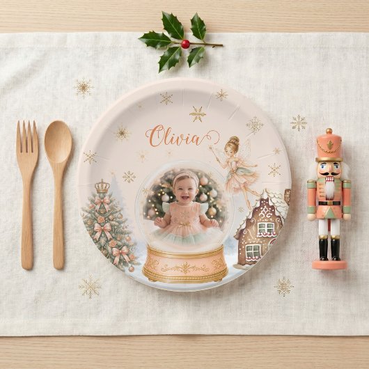 Nutcracker Sugar Plum Fairy Photo Tableware ペーパープレート
