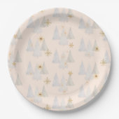Nutcracker Sugar Plum Fairy Pine Tree Tableware ペーパープレート (正面)