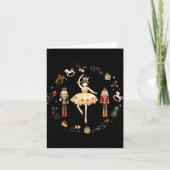 Nutcracker Sugar Plum Fairy Winter Birthday Baby  カード (正面)