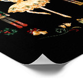 Nutcracker Sugar Plum Fairy Winter Birthday Baby  ポスター (角)