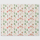  Nutcracker Suite Sweets Ballet Watercolor ラッピングペーパー (フラット)