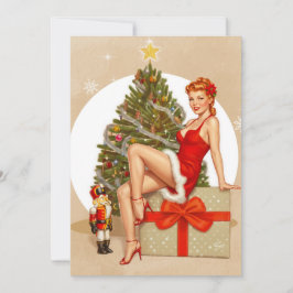 Nutcracker Sweet Retro Pinup Christmas Card シーズンカード