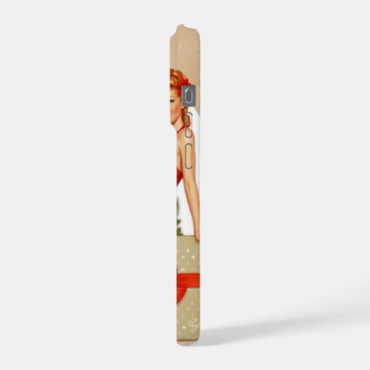 Nutcracker Sweet Retro Pinup Christmas iPhone Case iPhoneケース (左側面)