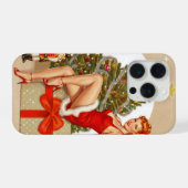 Nutcracker Sweet Retro Pinup Christmas iPhone Case iPhoneケース (裏面横)